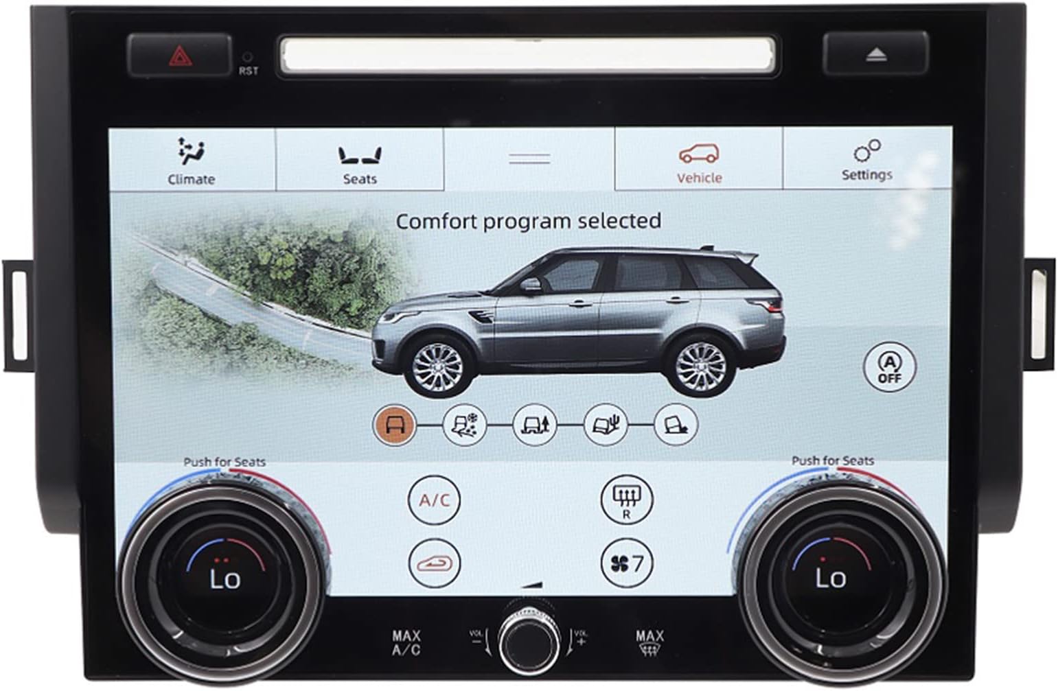10 Inch LCD Touch Screen Air Conditioning Climate Control AC Panel for Land Rover Range Rover Sport L494 2013-2017, Upgrade Version with Installation Guide