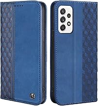 CXTcase Handyhülle Flip Case für Samsung Galaxy A53 5G, PU Leder Klappbare Stoßfeste Magnetische Schutzhülle Tasche, Blau