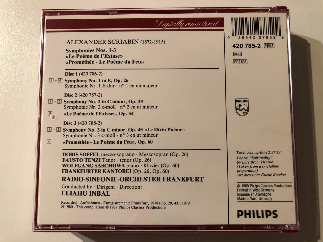 3 Symphonies/Poem of Ecstasy/Prometheus