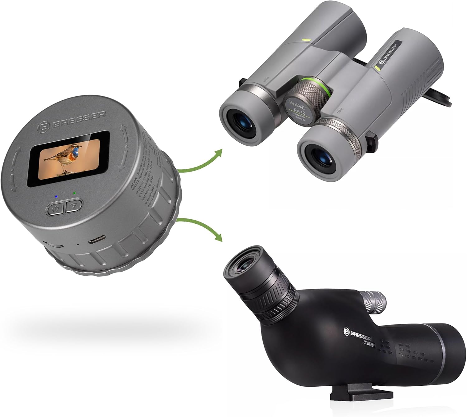BRESSER WiFi Eyepiece Camera and USB-C cable
