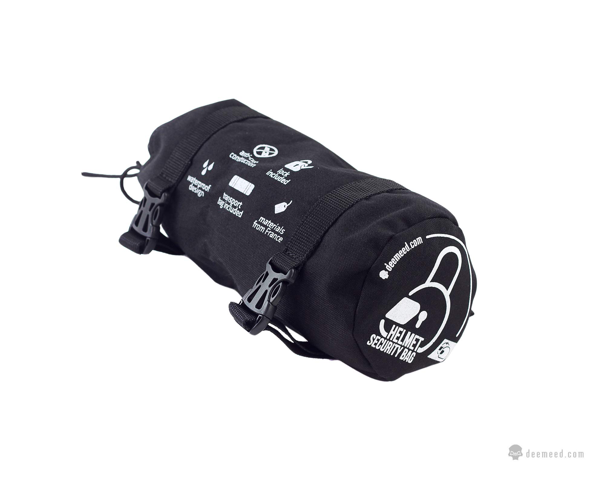 Helmet Carrier, Anti-Theft, Waterproof, Anti-Cut, 18 Meters of Steel Cable Inside, Alarm Lock, Security Helmet Bag for 2 Helmets