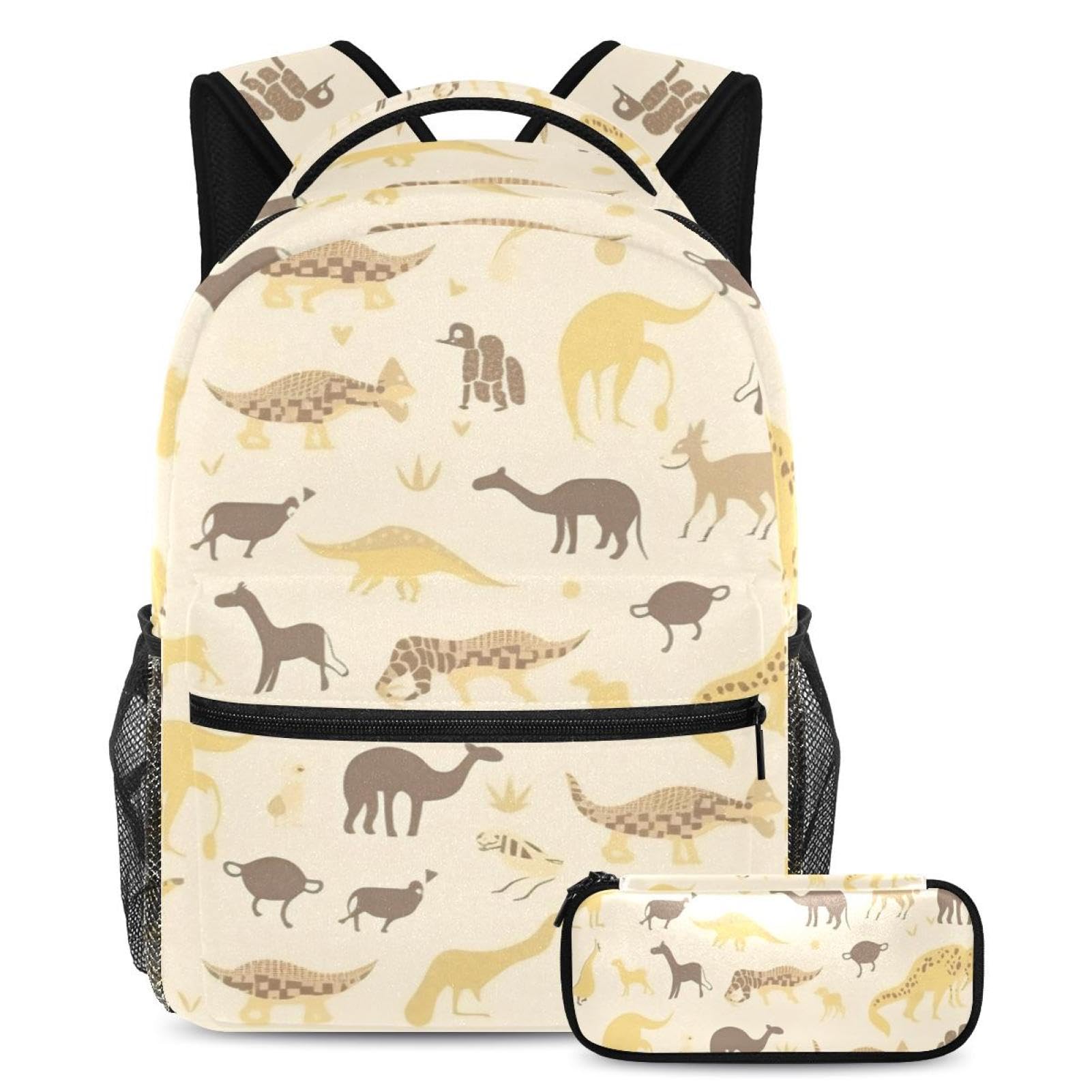 Sac à dos grande capacité jaune pour vos sorties et cours - 7