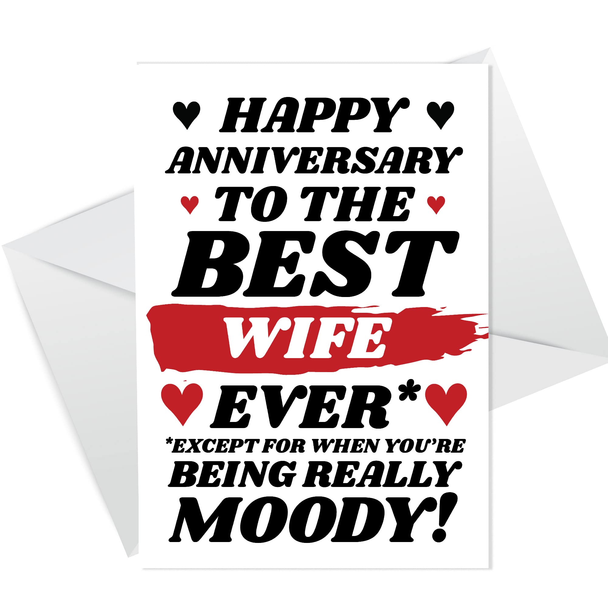 Funny Joke Anniversary Card For Best Wife Rude Card For Him Humour Card