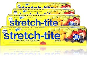 500 Sq. Ft. Premium Plastic Saran Wrap Ball For Comprehensive Food Storage