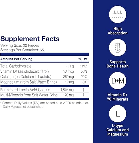 Miniatura 6 de Umeken Suplemento mineral L-Cal, botella pequeña, suministro para 2 meses, enriquecido con magnesio, vitamina D3 y minerales, 4.59 oz, 1300 bolas