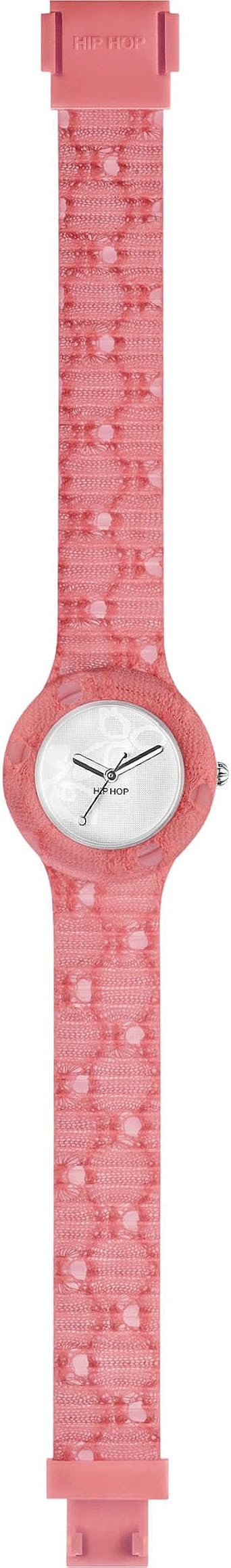 Orologio HIP HOP donna SANGALLO quadrante bianco e cinturino in silicone,  tessuto rosso, movimento SOLO TEMPO - 3H QUARZO : Amazon.it: Moda