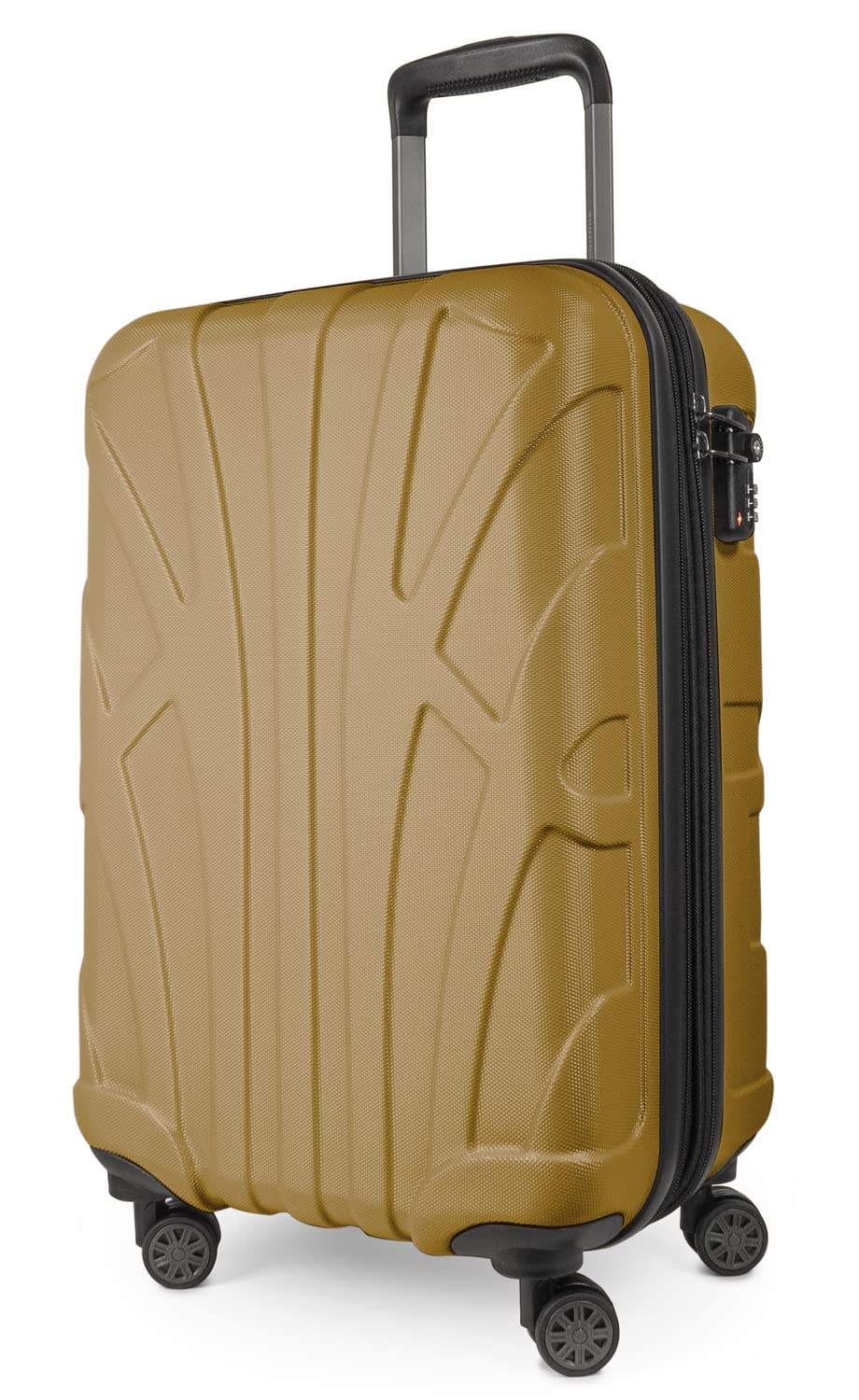 Suitline - Maleta de Mano rígida, Trolley 4 Ruedas, TSA, 55 cm, Aprox. 34 litros, 100% ABS Mate, Azul Oscuro — view 105