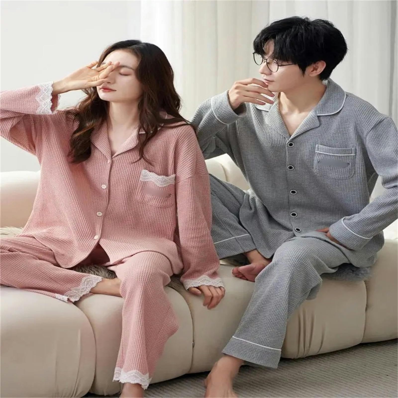 Pigiama 2 Set Pigiama Donna Pigiama Donna Cotone Pigiama Pigiama Donna Loungewear Set Biancheria Intima Uomini Nightie
