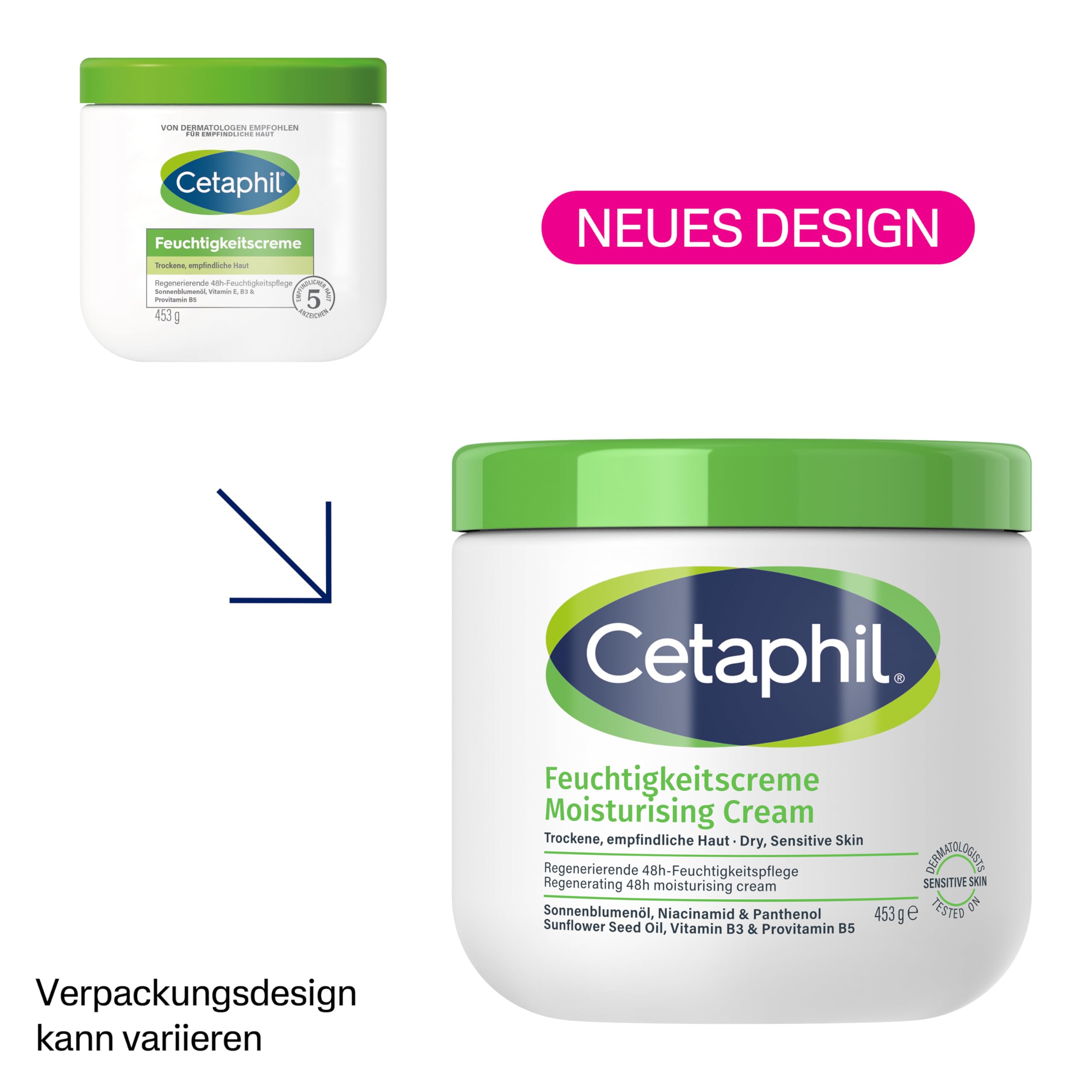 Cetaphil Feuchtigkeitscreme, 456 ml Kremowa