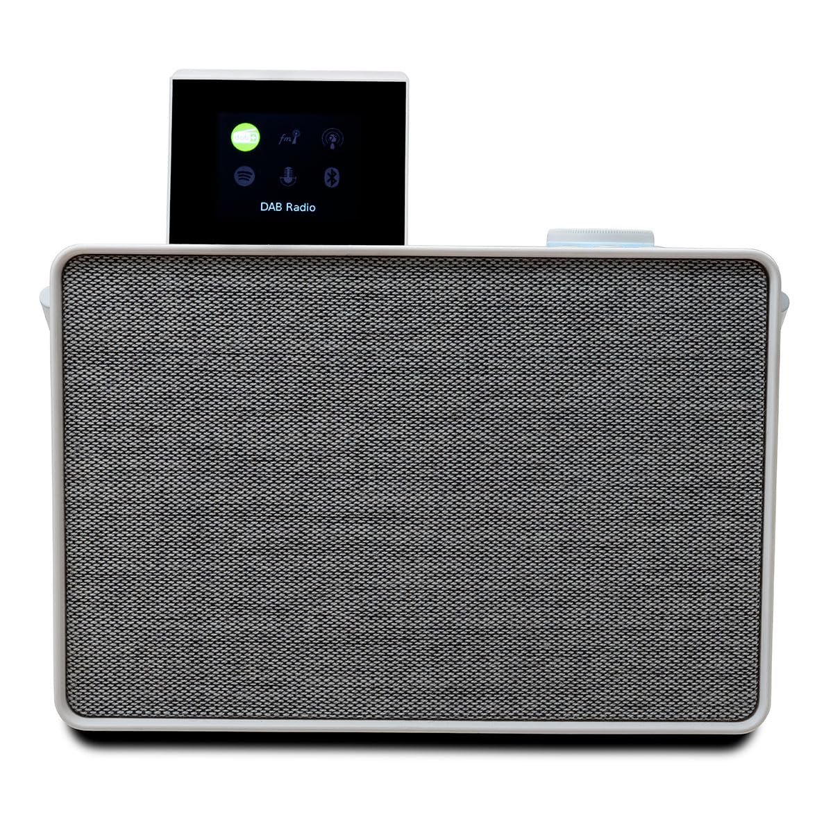 Pure Evoke Play vielseitiges Musiksystem für innen und außen (DAB+/UKW Radio, Internetradio, Podcasts, Spotify Connect, Bluetooth in sattem 40W Stereoklang), Cotton White