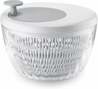 Guzzini - Kitchen Active Design, SPIN&STORE Salatschlüder mit Deckel - Weiß, Ø26 x h19 cm | 4000 cc - 17090011