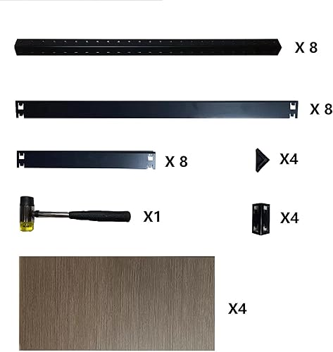 Miniatura 9 de Estante de almacenamiento estante de almacenamiento de acero para garaje 4 estantes ajustables soporte de exhibición resistente para libros