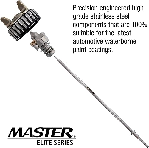 Miniatura 8 de Juego solo de aguja, boquilla de fluido y tapa de aire de 0.06 pulgadas. Se adapta a una pistola de pulverización a presión Master Elite PRO-55