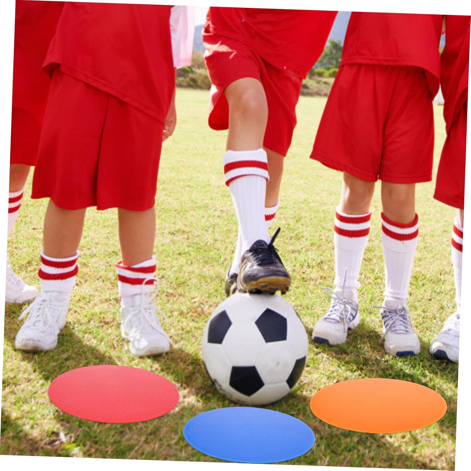 12pcs Soccer Training Markers Non-Slip Football Spot Discs Durable Exercise Discs for Sports Drills Markers for Agility Training and Events