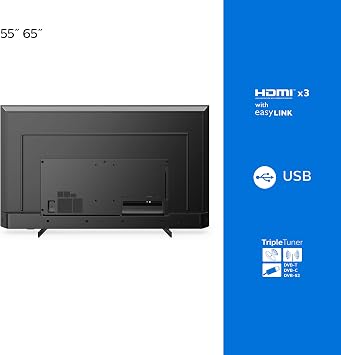 Philips 55PUS7506/12 55-Inch TV 4K LED TV | UHD & HDR10+ | Dolby Vision & Dolby Atmos | SAPHI