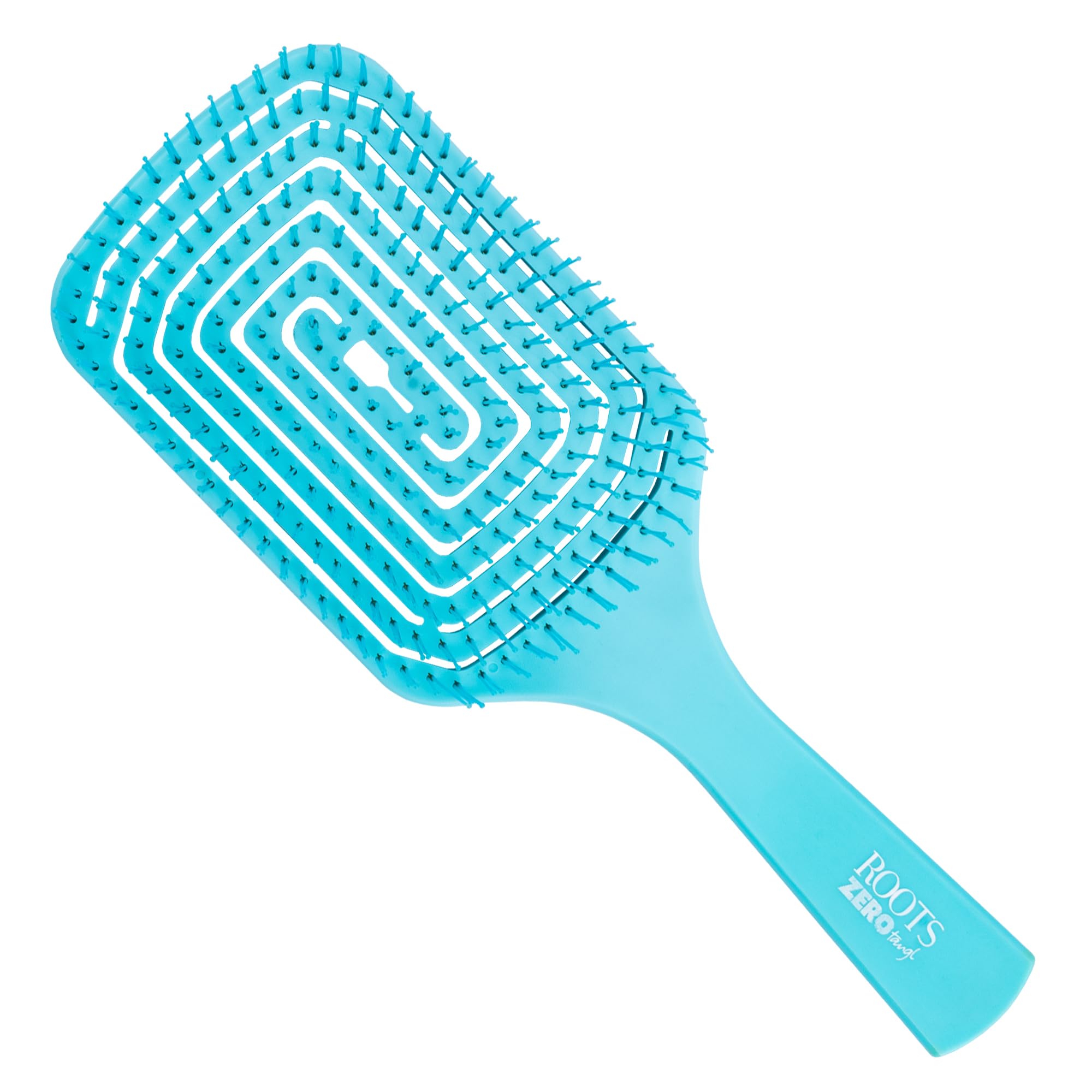 ROOTS Truglam Rectangle Vented Hair Brush | Gentle bristles | Detangling Brush for Sensitive/Wet/Dry Hair | For All Hair Types | For Men & Women | Length - 10 Inch, Model No - RZTZ-EM-image-37