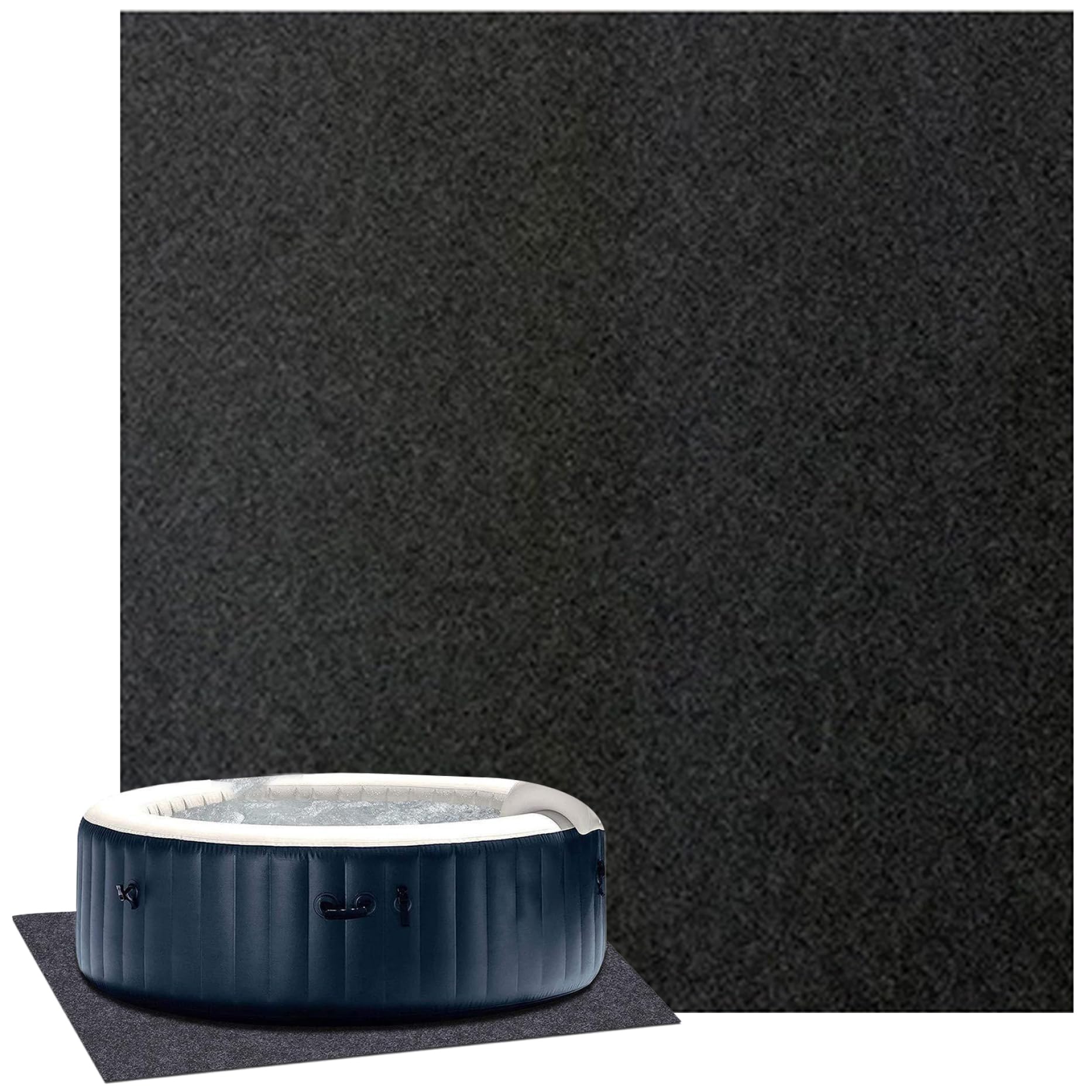 Almohadilla para bañera de hidromasaje cuadrada de 13x13 pies lavable para suelo