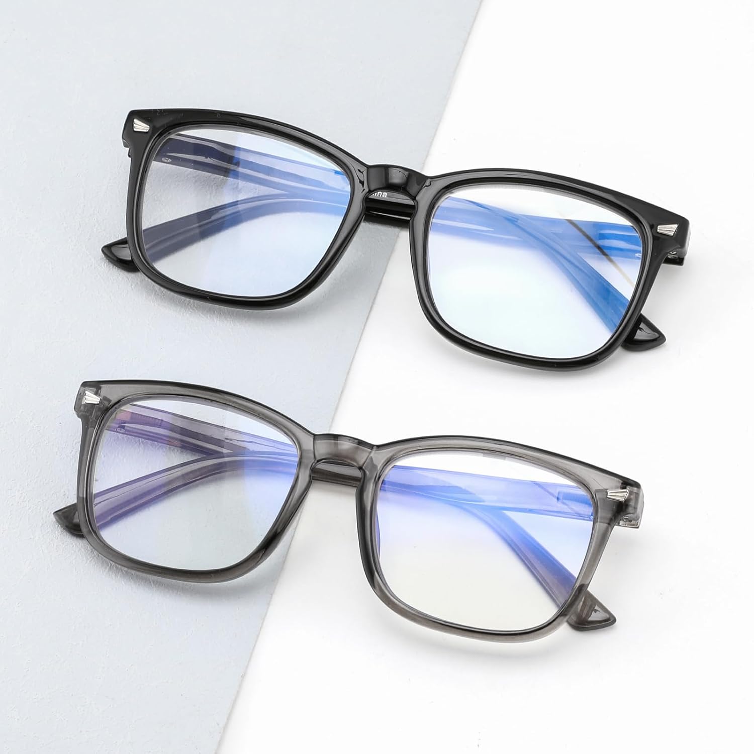 TR90 Occhiali Da Lettura Multifocali Anti-luce Blu Uomo Donna - Foto 2