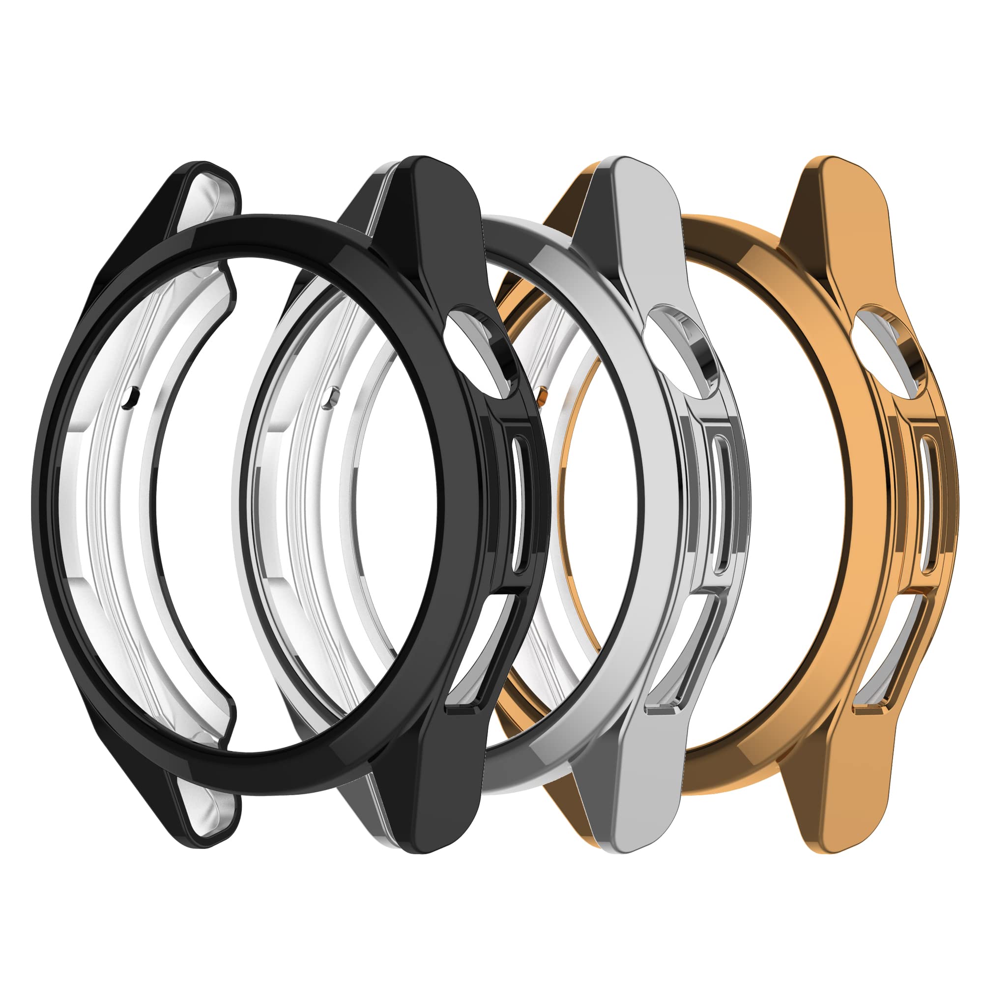 Compatible for Huawei Watch GT3 SE GT Runner Case Soft Plated TPU Protective Bumper Cover Case for Huawei