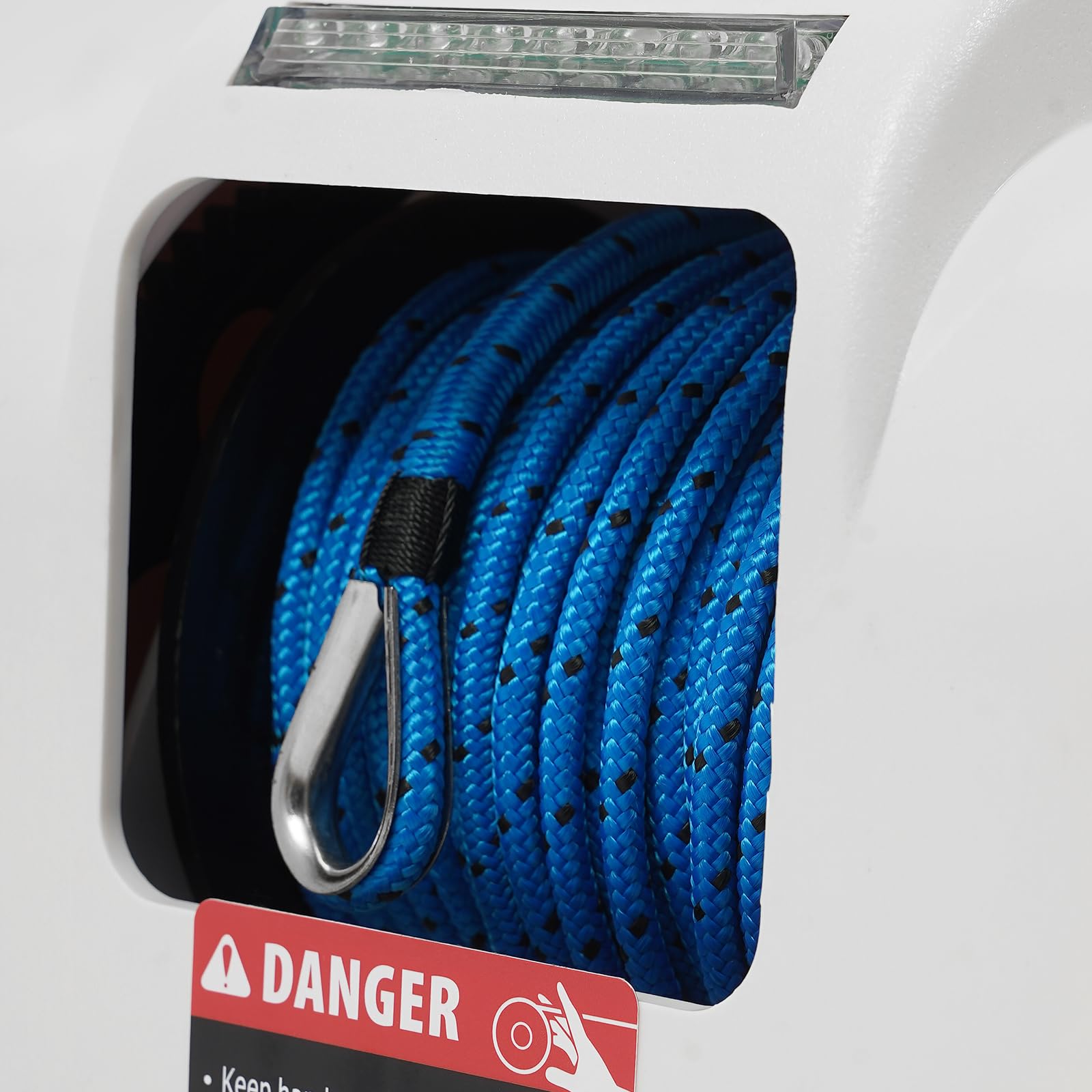 KANBCNG Elektrische Ankerwinde 12V | Fernbedienung 50m Für Boote Bis 25lbs