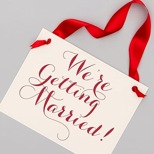 Miniatura 6 de We're Getting Married Sign Engagement Announcement Banner