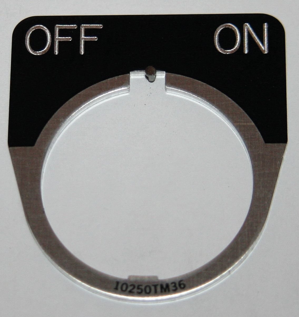 Eaton 10250TM42 Round Legend Plate, Used With 10250T Series Selector ...