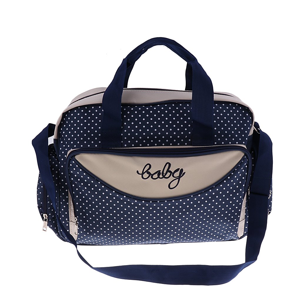 Baby Changing Diaper Nappy Bag Mummy Mother Handbag Small Navy Baby | Diapering | Diaper Bags-image-9
