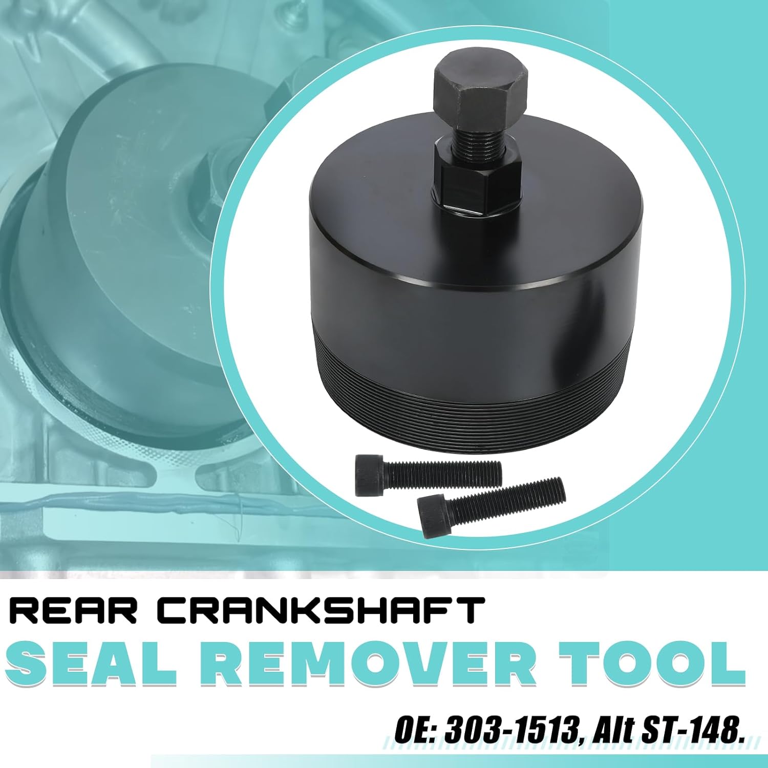 Rear Crankshaft Seal Remover Tool for Ford Super Duty F-250 350 450 550 650 750 6.7L Power Stroke Diesel 2011-2021 303-1513 & Alt ST-148