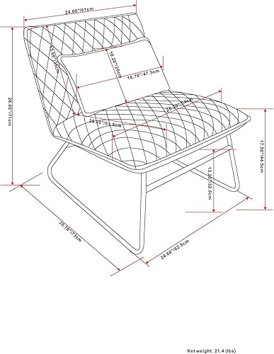 Miniatura 2 de Simpli Home Burke Accent - Cojín lumbar sin reposabrazos, color gris