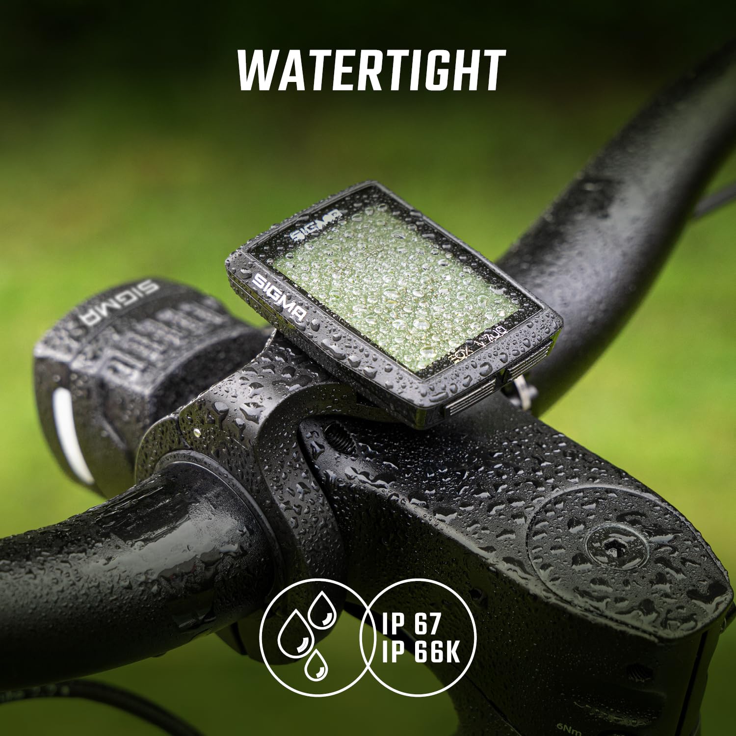 SIGMA EOX View 700 | ciclocomputador para e-Bike Incl. Over CLAMP Butler | ciclocomputador Impermeable para e-Bike | Compatible con la aplicación Gratuita EOX