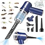 Bug Vacuum Catcher, Spider and Insect Catcher Traps, Cordless Handheld Vacuum Cleaner Rechargeable Bug Catcher Strong Suction with Multifunctional Suction Nozzle for Cockroach Beetle Ant Bedbug(Blue)