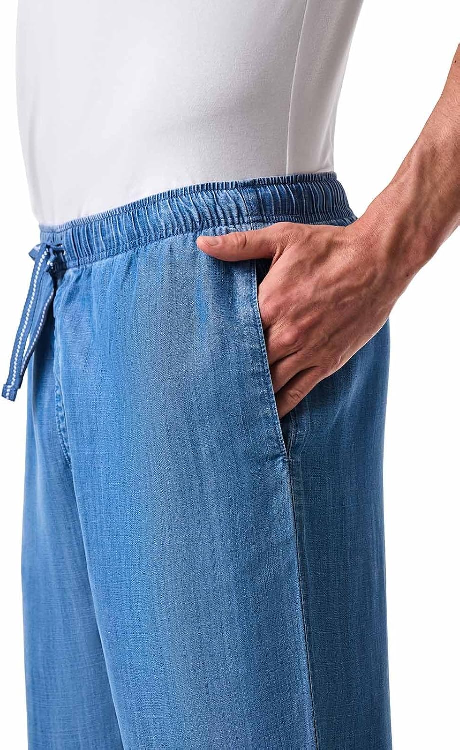 Men's Chambray Pants - UPF 50+ Sun Protection - Brickel