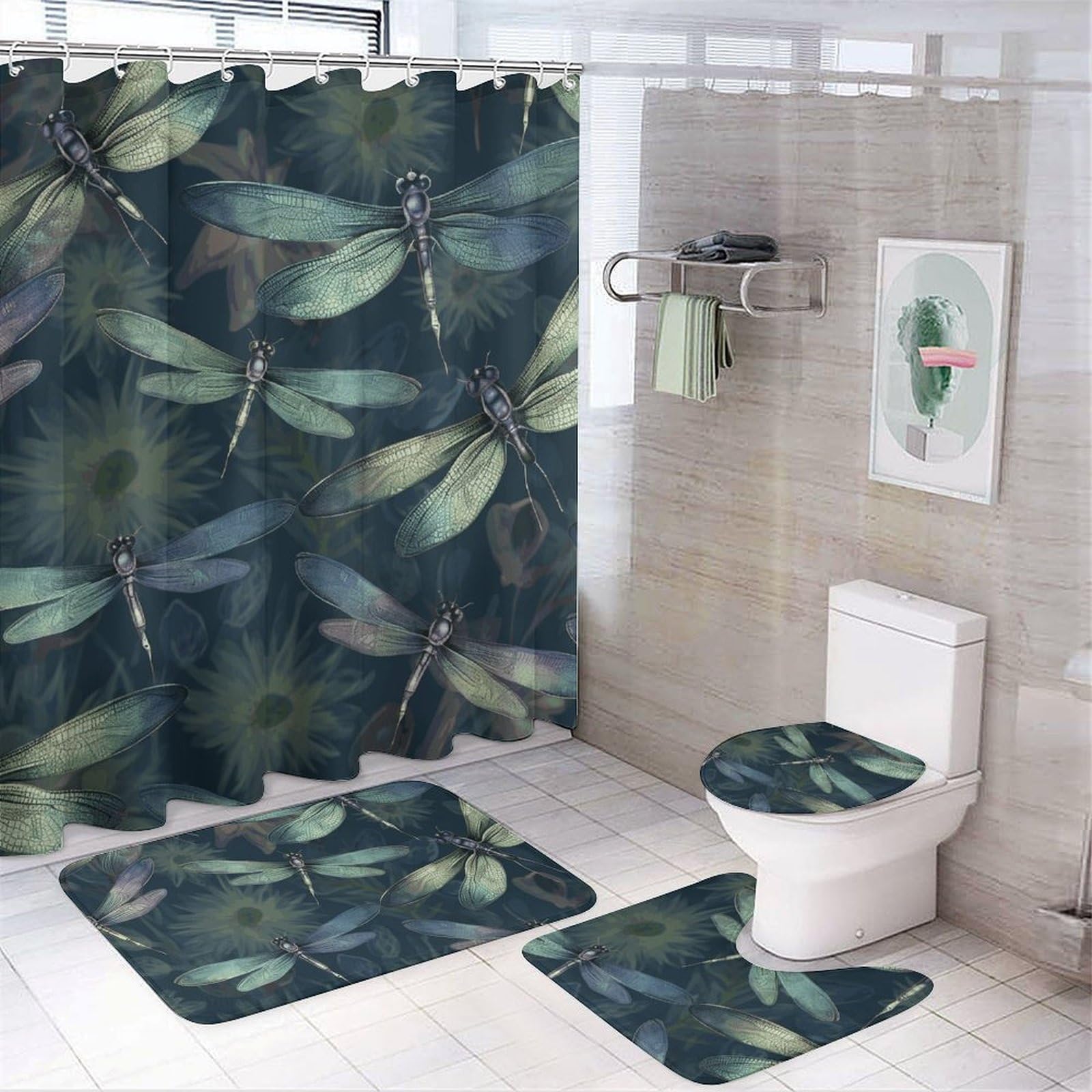 Ensemble de bain libellule en polaire corail pour un confort haut de gamme
