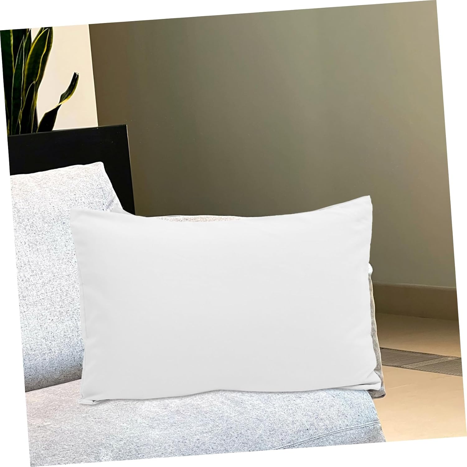 2 Pack Kids Pillowcases Envelope Closure, White Polyester