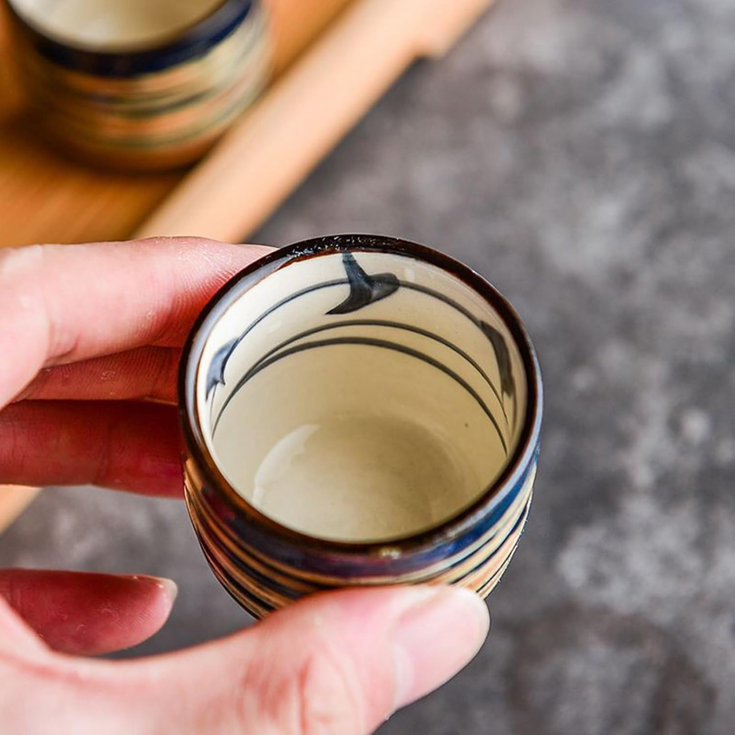 伊万里焼 蔦柄金彩酒器2本セット 明治 大正ロマン レトロ 手描き 骨董