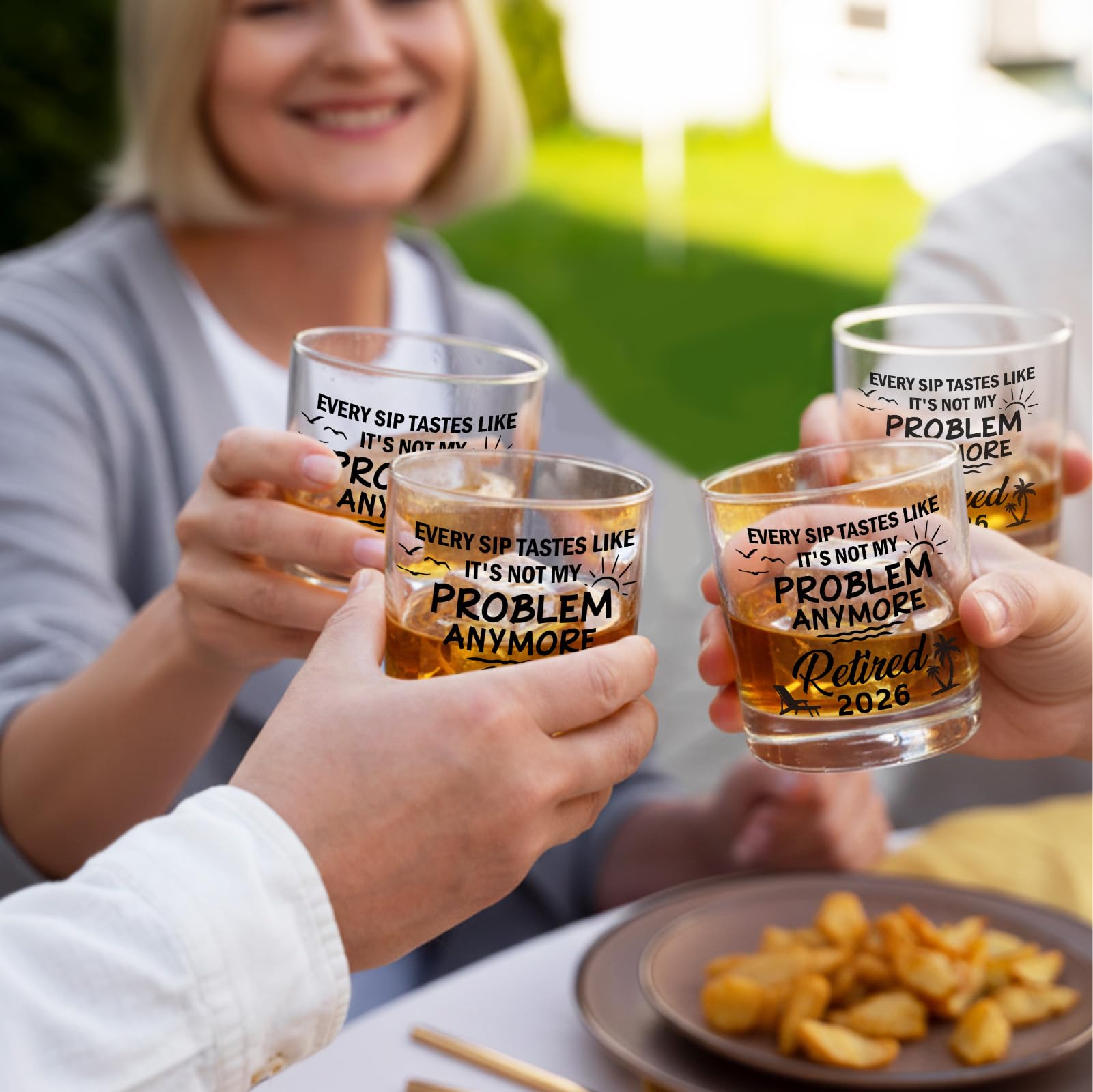 Zunaked Retirement Gifts for Men 2026 - Funny Retirement Gifts for Men Like Husband, Dad, Grandpa - Coworker Leaving Gift, Farewell Gifts for Coworkers, Boss, Friends - 11OZ Whiskey Glass