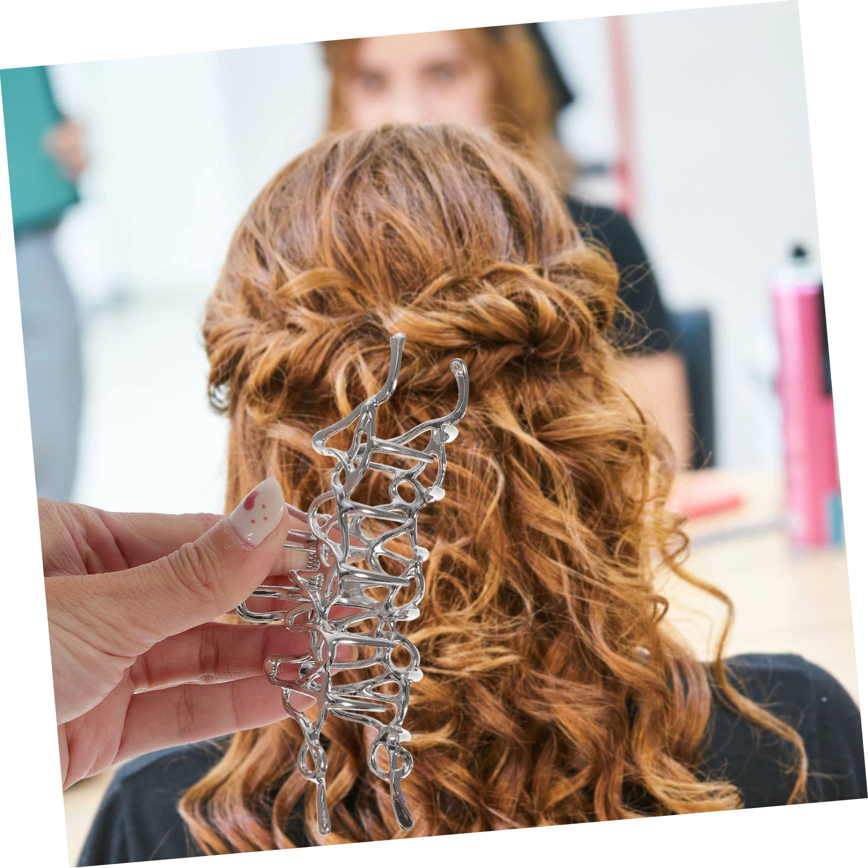 FRCOLOR 8pezzi Fermagli Per Clip Antiscivolo Per Donne Accessori Eleganti Per Acconciature Fermagli Per