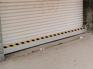 Heavy Duty Gate Flood Control Barrier, Commercial Temporary Water Stopper Dams for Warehouse/Garage Door/Underground Parking/Dock, Custom Size,H 8in-L 9.5ft