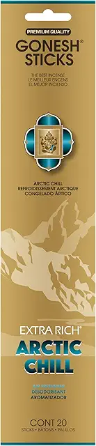Gonesh Incense Sticks Extra Rich Collection Arctic Chill - 20 Piece Pack