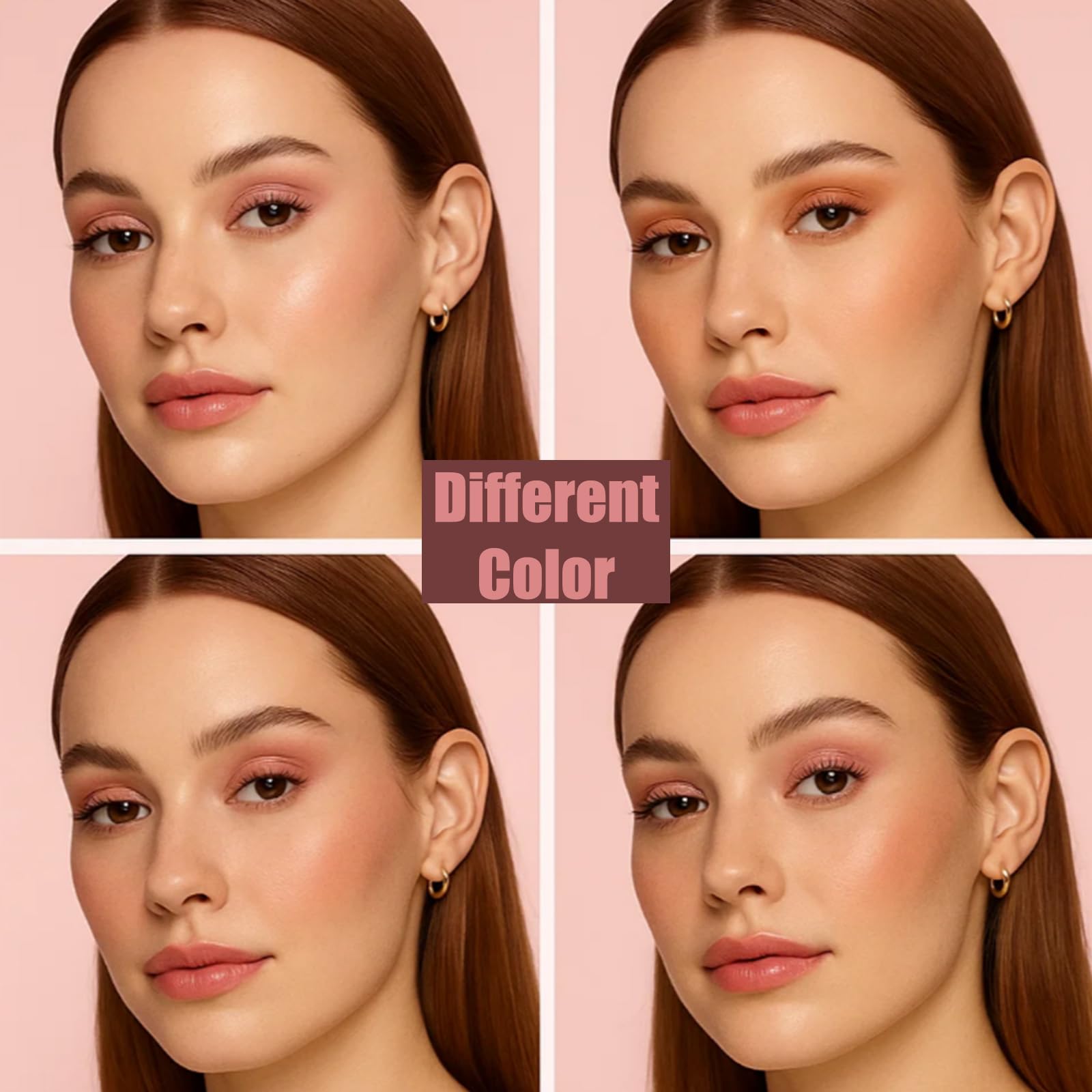 12-Color Pink Eyeshadow Palette for Women with Matte Shimmer Glitter Finishes - Image 4