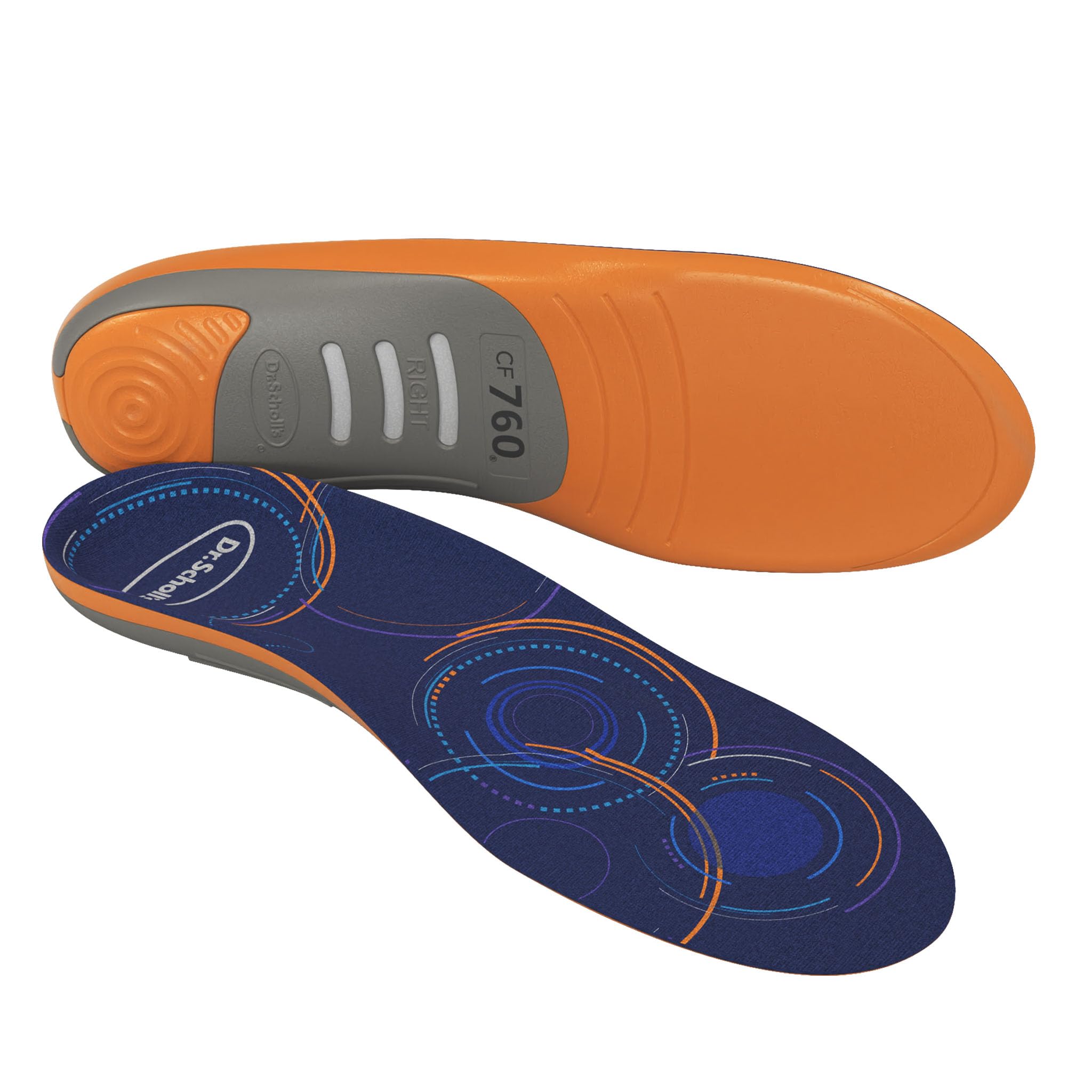 Dr. Scholl's Custom FiT Comfort – Plantar Fasciitis Insoles, Orthotics Shoe Inserts with Arch Support for Men & Women, Suitable for 220+ lbs, Stay on