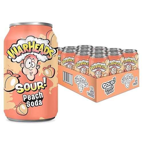 Miniatura 21 de Soda de frutas ácidas con sabores clásicos de Warheads – Refresco agridulce perfectamente equilibrado – Warheads Candy Throwback Treat, soda