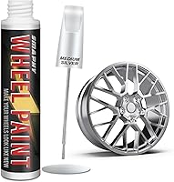 Vista 10 de Pintura de Retoque para Llantas Negro Brillante, Pintura para Llantas para Raspones de Bordillo y Rayones, Kit de Reparación de Rayones de Ruedas