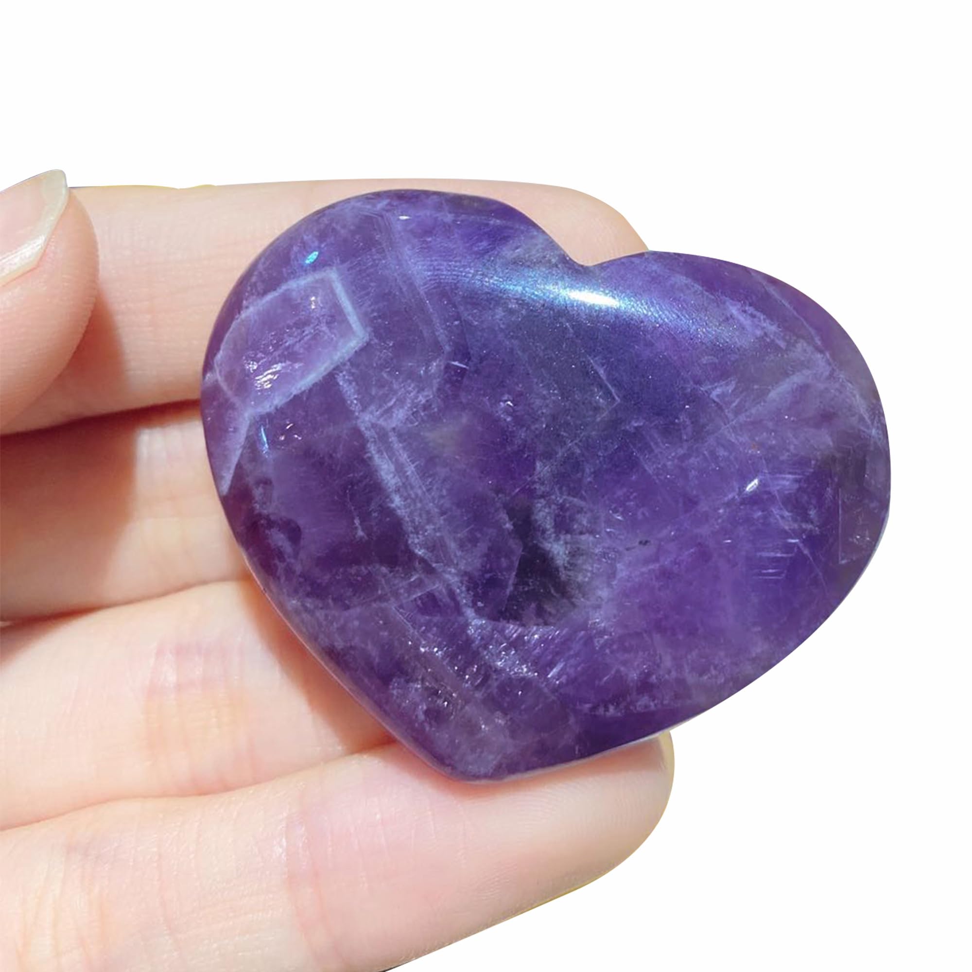 Shropshire Crystals Hearts (Chevron Amethyst)