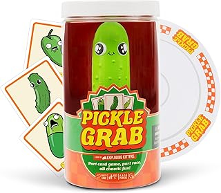 Exploding Kittens Presents, Pickle Grab - A Speed Grabbing Card Game - 2-6 Players - 15 Minutes to Play - Family Game Night - Fun for Kids, Teens, Adults, and Families