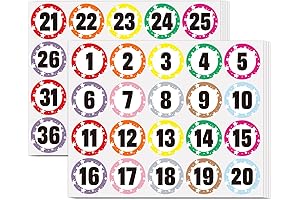 Consecutive Number Stickers for Inventory - 40,400PCS Self Adhesive Number Stickers 1-400,...