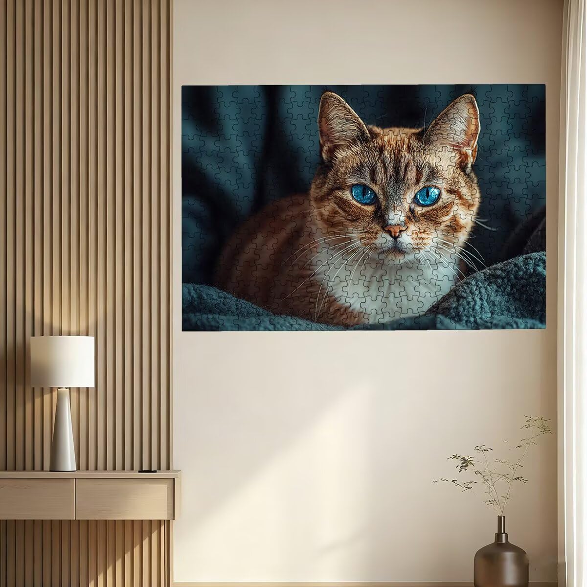Puzzle 3000 sztuk koty, drewniane puzzle zwierzęce, klasyczne wyzwanie puzzle dla całej rodziny, zabawki puzzle litery na plecach, oryginalne prezenty dla mężczyzn wystrój -2079