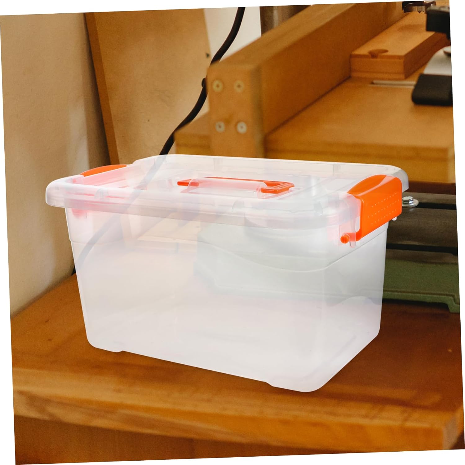 6pcs Stackable Storage Bins Organizers Handles Home Office Dorm Utility Storage Containers