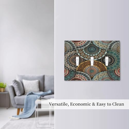 Miniatura 484 de Vista de ventana, isla tropical, playa, palmeras, cielo soleado, cubierta de interruptor de luz de palanca individual, placa decorativa de pared