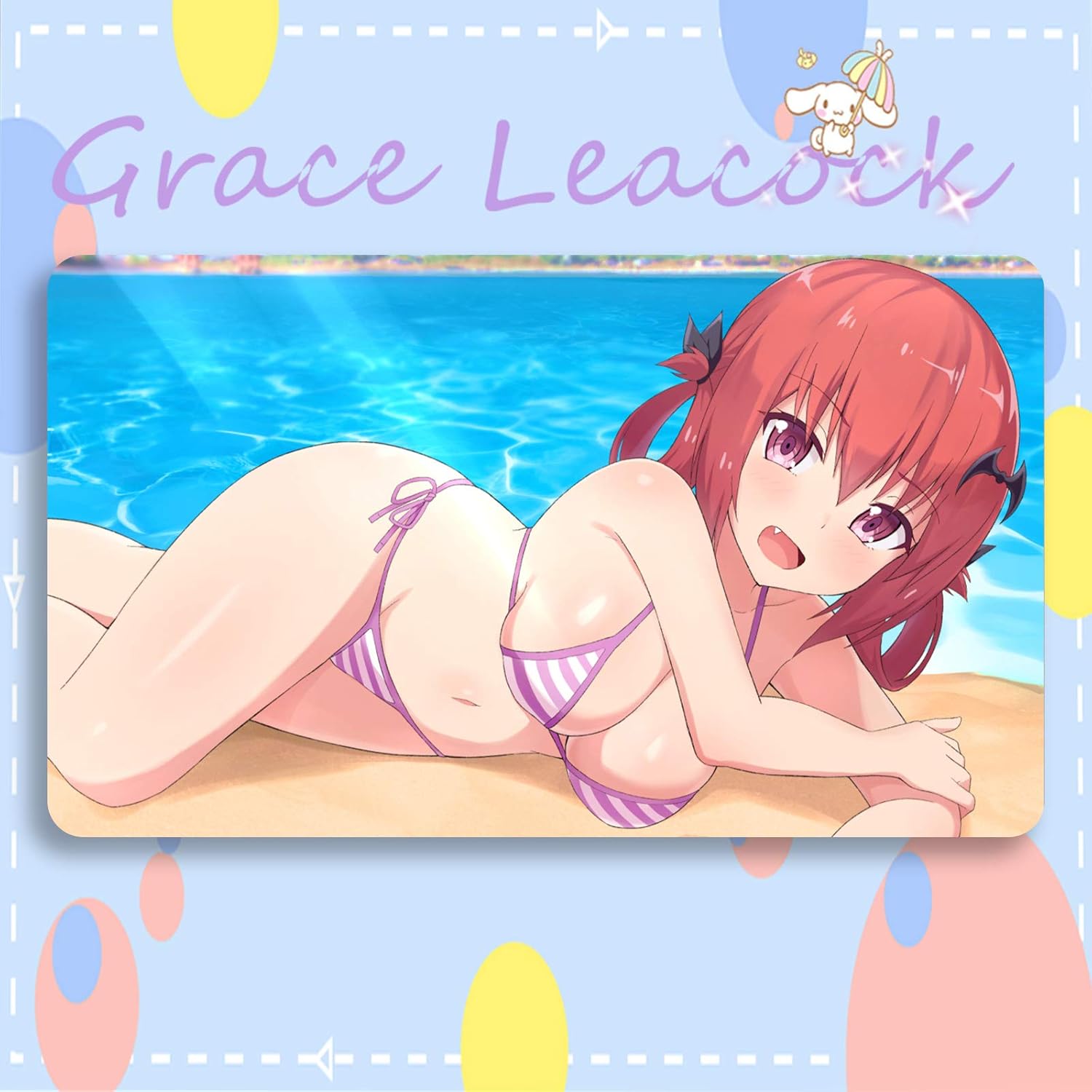 Amazon Graceleacock カードゲームプレイマット 遊戯王 プレイマット ガヴリールドロップアウト 胡桃沢 サタニキア マクドウェル Tcg万能 収納ケース付き アニメ 萌え カード枠あり 60cm 35cm 0 4cm トレカ 通販